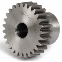 Шестерня прямозуба M1-Z25(C45), 25 зубців, сталь C45