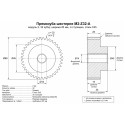 Прямозуба шестерня M2-Z32-A, модуль 2, 32 зубці, ширина 20 мм, зі ступицею, сталь C45