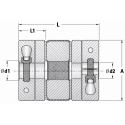 Кулачкова Муфта, SRJ-20C-8*8, діаметр D-20мм, довжина L-25мм