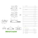 Каретка HIWIN, WEH27CAZAH, ціна з ПДВ