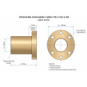Гайка Бронзовая фланцевая FEU Tr30*6 RH, правая резьба, d3=68 мм, d1=40 мм, L=90 мм