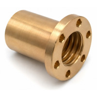 Бронзовая фланцевая гайка FEU Tr30*6 RH, правая резьба, d3=62 мм, d1=38 мм, L=46 мм