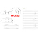 Затискний елемент MK2512I до напрямних HIWIN серії CGR25 (Ціна з ПДВ)