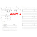 Затискний елемент MKS1501A  до напрямних HIWIN серії HGR15 та EGR15