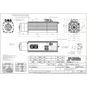 Електрошпиндель Teknomotor ATC71-C-HSK63F-LN-2P, 9 кВт, 380 В, 200 Гц, 12000 об/хв