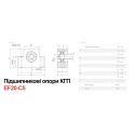 Кінцева опора гвинта КГП, EF20-C5 (HIWIN, клас точності С5)