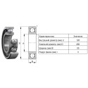 Підшипник кульковий радіальний 6324/C3 - SKF