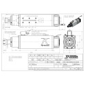 Електрошпиндель, 4147-C-DB-P-ER25-SV-HY-HD-RH, 2.2 kW, 24000 RPM