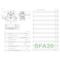 Фіксована опора HIWIN, SFA20, Ціна з ПДВ