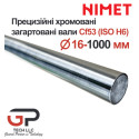 Прецизійний циліндричний вал Cf53, Діаметр 16 мм, Nimet, довжина 1 м
