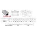 Линейный подшипник в корпусе SCS25LUU-SC25LUU