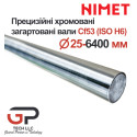 Прецизійний циліндричний вал Cf53, Діаметр 25 мм, Nimet, довжина 6,4 метра