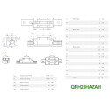 Каретка Hiwin QRH25HAZAH, ціна з ПДВ