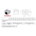 Лінійний підшипник у корпусі, SCS6UU-SC6UU