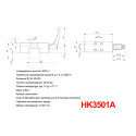 Затискний елемент HK3501A до напрямних HIWIN серії HGR35