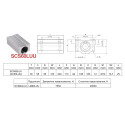 Лінійний підшипник у корпусі, SCS60LUU-SC60LUU
