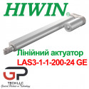 Лінійний актуатор з потенціометром, LAS3-1-1-200-24 GE (ход 200 мм, 24В)