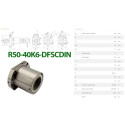 Гайка КГП, HIWIN, R50-40K6-DFSC, Ціна з ПДВ