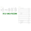 Гайка КГП, R12-10K3-FSC, Ціна з ПДВ