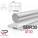 Напрямний лінійний вал на опорі SBR30, 1460 мм