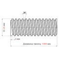 Трапецеїдальний гвинт TR20x4_R, Сталь C45, довжина 1000 мм, правий хід
