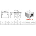 Линейный подшипник SBR12UU