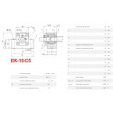 Кінцева опора гвинта КГП, EK15-C5 (HIWIN, клас точності С5)