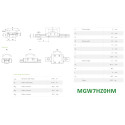 Каретка HIWIN, MGW7HZ0HM, Ціна з ПДВ