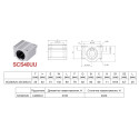 Линейный подшипник в корпусе, SCS40UU-SC40UU