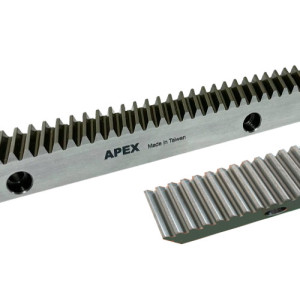Косозуба загартована зубчаста рейка Apex  модуль М1,5, 1J08R200C10, довжина 2 м, Ціна з ПДВ