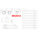 Зажимной элемент MK2501A к направляющим HIWIN серии HGR25 и EGR25 (Цена с НДС)