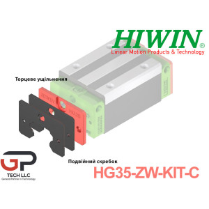 Система захисту кареток Hiwin, HG35-ZW-KIT-C (ущільнювач, скребок)