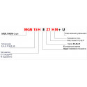Картека HIWIN, MGN15HZ1HM, Ціни з ПДВ.