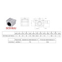 Линейный подшипник в корпусе SCS16UU-SC16UU