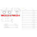 Затискний елемент MK2512I & PMK25-4 до напрямних HIWIN серії CGR25 (Ціна з ПДВ)