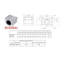 Лінійний підшипник у корпусі, SCS35UU-SC35UU