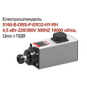 Електрошпиндель 5160-B-DBS-P-ER32-HY-RH 4,5 кВт-220/380V 300HZ 18000 об/хв, Ціна з ПДВ