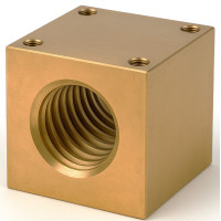 Гайка мідна квадратна TR14*3, права