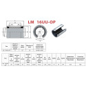 Линейный подшипник открытого типа, LM16UU-OP, Европейский стандарт