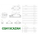 Каретка HIWIN, CGH15CAZAH, Ціна з ПДВ