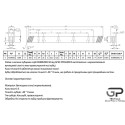 Косозуба зубчаста рейка Apex  модуль М3, 0308R200C10, довжина 2 м, Ціна з ПДВ