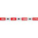 Направляющая HIWIN, HGR25R точность H, цена указана за 1 метр с НДС