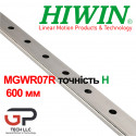 Мініатюрна лінійна напрямна HIWIN, MGWR07R, (ціна за 600 мм з ПДВ)