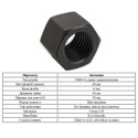 Гайка Сталева шестигранна TR40*6, права різьба